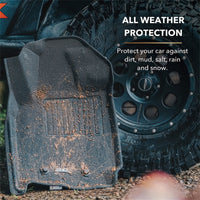 3D MAXpider 3D MAXpider 19-23 Audi A6/A7 / 21-24 RS6/RS7 Kagu 2nd Row Floormats - Black (L1AD05421509)