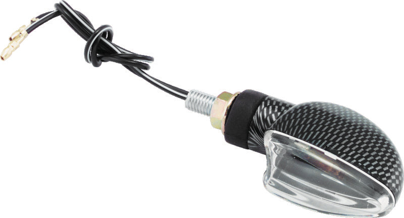 BikeMaster O BikeMaster Ministalk Marker Light V-Shape Carbon/Clear (266008)