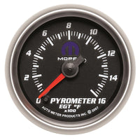 AutoMeter Autometer Mopar 2-1/16in 1600 Degree Digital Stepper Motor Pyrometer (EGT) Gauge - Black (880017)