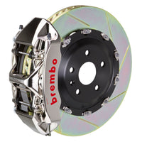 Brembo Brembo 05-11 A6 3.2L Front GTR BBK 6 Piston Billet 380x34 2pc Rotor Slotted Type1 - Nickel (1N2.9033AR)