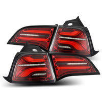 AlphaRex PRO-Series AlphaRex 20-22 Tesla Model Y PRO-Series LED Tail Lights Red Smoke w/Seq Sig (601040)