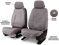 Covercraft Covercraft 01-06 Ford Super Polycotton SeatSaver Custom Front Row Seat Covers - Misty Grey (SS3328PCCT)