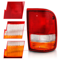 ANZO ANZO 1993-1997 Ford Ranger Tail Light Red/Clear (OE) (311310)