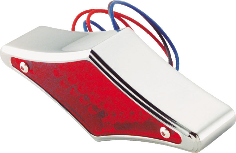 Bikers Choice Bikers Choice Chrome Diamond LED Taillight Red Lens Universal Custom (490307)