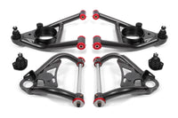 BMR 64-72 A-Body Upper And Lower A-Arm Kit - Black Hammertone - AA033H