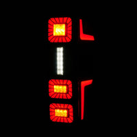 ANZO Z ANZO 23-26 Ford Super Duty LED Tail Light Seq Signal- Black Full- Pair (311492X)