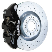 Brembo Brembo 05-10 Jetta GLI Front GT BBK 4 Piston Cast 345x30 1pc Rotor Drilled-Black (1S4.8002A1)