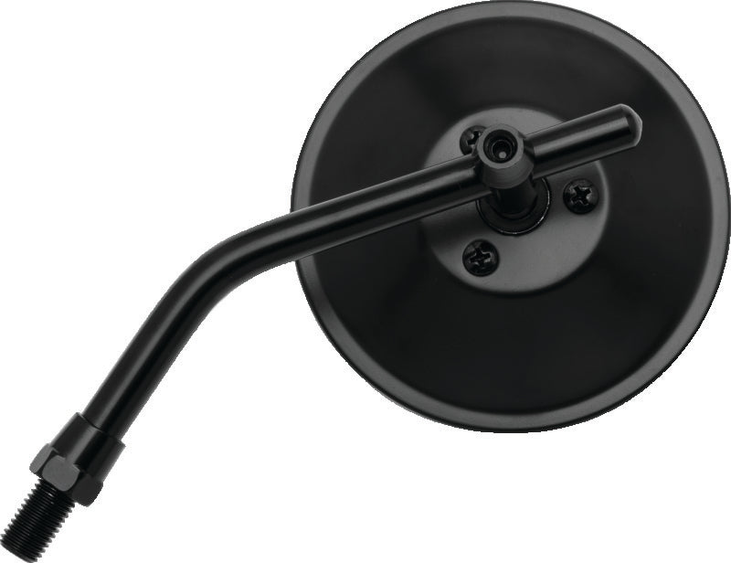 BikeMaster BB BikeMaster 4in Adjustable Round Mirror 10mm - Each - Black (600801)