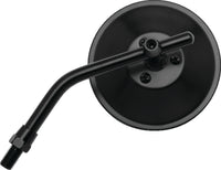 BikeMaster BB BikeMaster 4in Adjustable Round Mirror 10mm - Each - Black (600801)