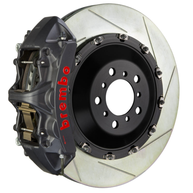 Brembo Brembo 03-13 Flying Spur Front GTS BBK 6 Piston Cast 411x34 2pc Rotor Slotted Type1 -Black HA (1L2.9501AS)