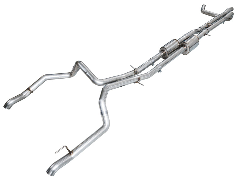 AWE Tuning AWE Tuning 4th Gen GM 1500 6.2L Cat-Back Split Rear Exit (w/ Bumper Cutouts) - OE Tips (3015-31202)