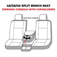 Covercraft Covercraft 19-24 Dodge RAM Polycotton SeatSaver Custom Front Row Seat Covers - Charcoal (SS3484PCCH)