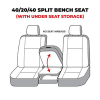 Covercraft Covercraft 10-12 Dodge Ram Polycotton SeatSaver Custom Front Row Seat Covers - Grey (SS3410PCGY)