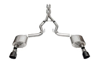 Corsa Corsa 24+ Ford Mustang GT Xtreme Cat-Back Ex. Sys. 3.0in Dual Rear Exit w/4.5in Black PVD Pro Tips (21250BLK)