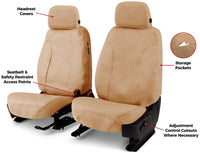 Covercraft Covercraft 19-24 Dodge Ram Polycotton SeatSaver Custom Second Row Seat Covers - Tan (SS7527PCTN)