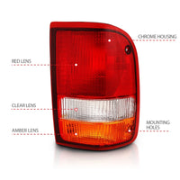 ANZO ANZO 1993-1997 Ford Ranger Tail Light Red/Clear (OE) (311310)