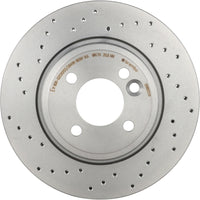 Brembo OE Brembo 02-07 Mini Cooper Front Premium Xtra Cross Drilled UV Coated Rotor (09.8655.1X)