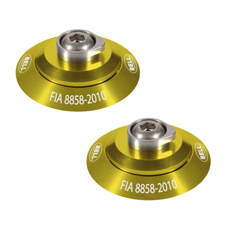 Bell Bell HANS Clip Set - Yellow FIA8858-2010 (2100007)