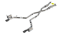 Borla Borla 2021+ Dodge Durango SRT Hellcat 6.2L V8 AWD ATAK Cat-Back Exhaust System - Black Chrome Tips (140886BC)