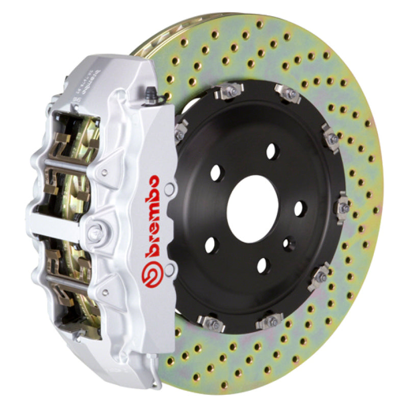 Brembo Brembo 17-20 F150 Raptor Front GT BBK 6 Piston Cast 2pc 380x34 2pc Rotor Drilled-Silver (1J1.9019A3)