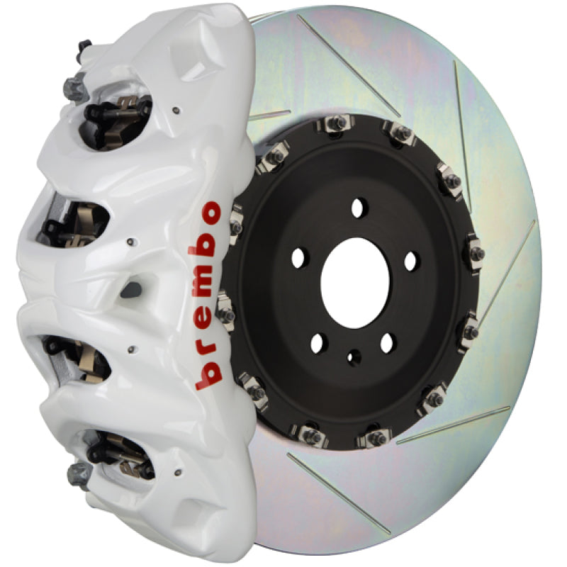 Brembo Brembo 18+ RS5 Front GT BBK 6 Piston Cast 405x34 2pc Rotor Slotted Type-1- White (1T2.9506A6)