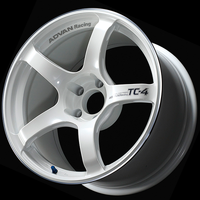 Advan Advan TC4 18x10.5 / +15 Offset / 5x114.3 / 73mm Bore / Racing White Metallic and Ring (YAD8L15EWR)