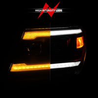 ANZO ANZO 09-20 Nissan Frontier Black Projector Plank Style DRL w/ Switchback & Sequential LED DRL (111597)