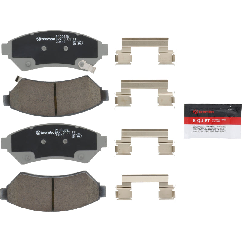 Brembo OE B Brembo 05-09 Buick LaCrosse Premium NAO Ceramic OE Equivalent Pad - Front (P10033N)