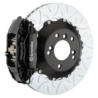 Brembo Brembo 08-15 Lancer Evo X Rear GT BBK 4 Piston Cast 345x28 2pc Rotor Slotted Type-3-Red (2P3.8028A2)