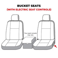 Covercraft Covercraft Endura Waterproof Polyester SeatSaver Custom Front Row Seat Covers (SS2431WFBK)