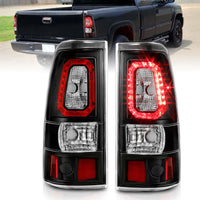 ANZO ANZO 2003-2006 Chevy Silverado 1500 LED Taillights Plank Style Black w/Clear Lens (311327)