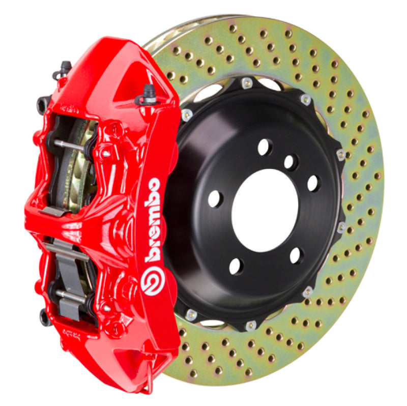 Brembo Brembo 00-03 M5/97-03 5-Series Front GT BBK 6 Piston Cast 380x32 2pc Rotor Drilled-Red (1M1.9019A2)