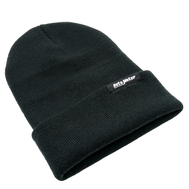 AutoMeter B Autometer Black Fold Cuff Knit Hat (0443)
