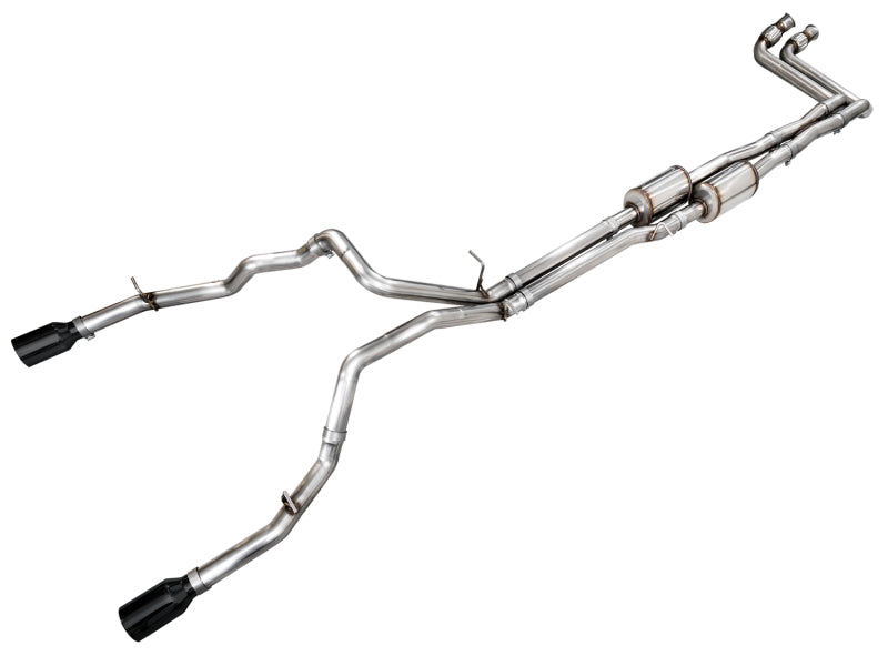 AWE Tuning AWE Tuning 25+ RAM 1500 3.0TT 0FG Cat-Back Touring Exhaust - Diamond Black Tips (3015-33530)