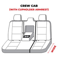Covercraft Covercraft 19-24 Dodge Ram 1500 Polycotton SeatSaver Custom Second Row Seat Covers - Misty Grey (SS8483PCCT)
