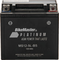 BikeMaster G BikeMaster AGM Battery - MS12-5L-BS (780737)