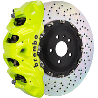 Brembo Brembo 19+ X5 Front GT BBK 8 Piston Cast 412x38 2pc Rotor Drilled-Fluo. Yellow (1Q1.9624A7)