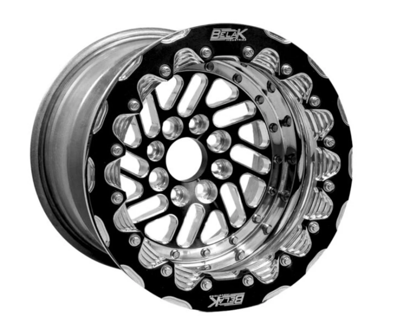 Belak Wheels Belak 15x3.5 / 0 Offset / 4x100 BP / Series Twisted Wheel - Monoblock (15354100ST2BS-MONOBLOCK)