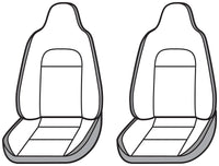 Covercraft Covercraft Endura Waterproof Polyester SeatSaver Custom Front Row Seat Covers (SS1345WFBK)