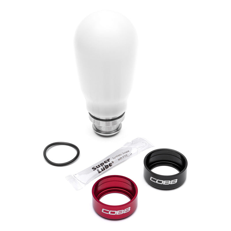 COBB Cobb Subaru 5-Speed COBB Teardrop Weighted Knob - White (211370-W)