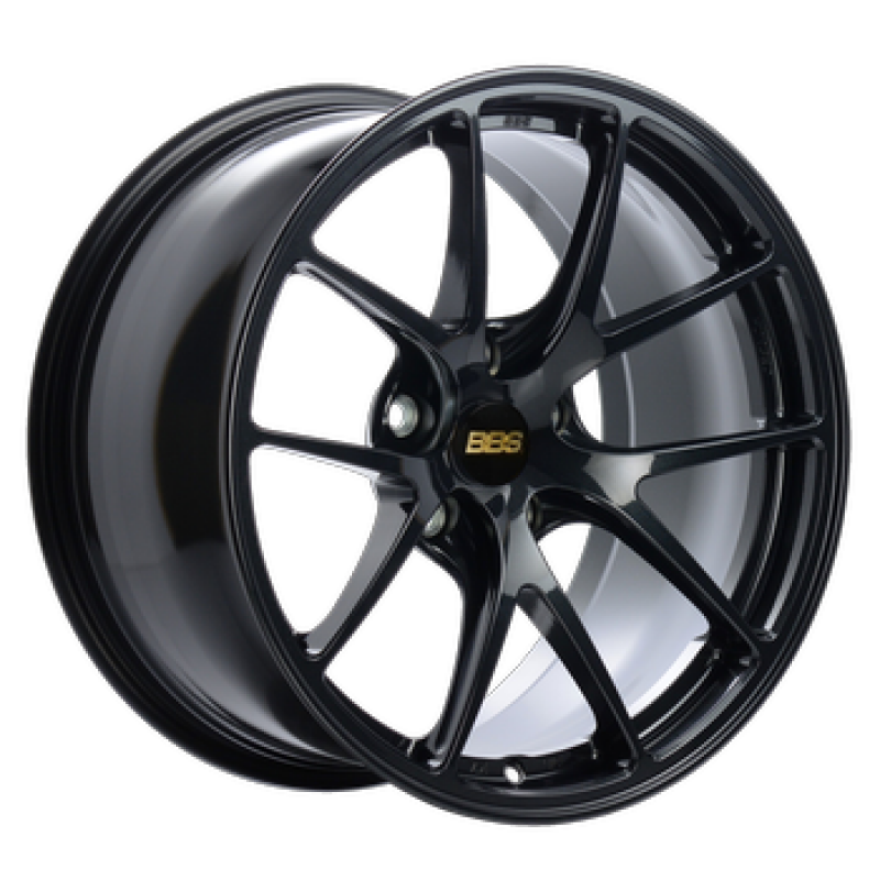 BBS Discount C BBS RI-A 18x9.5 5x120 ET23 82mm PFS Ring/Clip Required - Metallic Black Subtle Blue Flake (RIA008BB)
