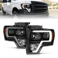 ANZO ANZO 2009-2014 Ford F-150 Projector Light Bar H.L Black Amber (111443)
