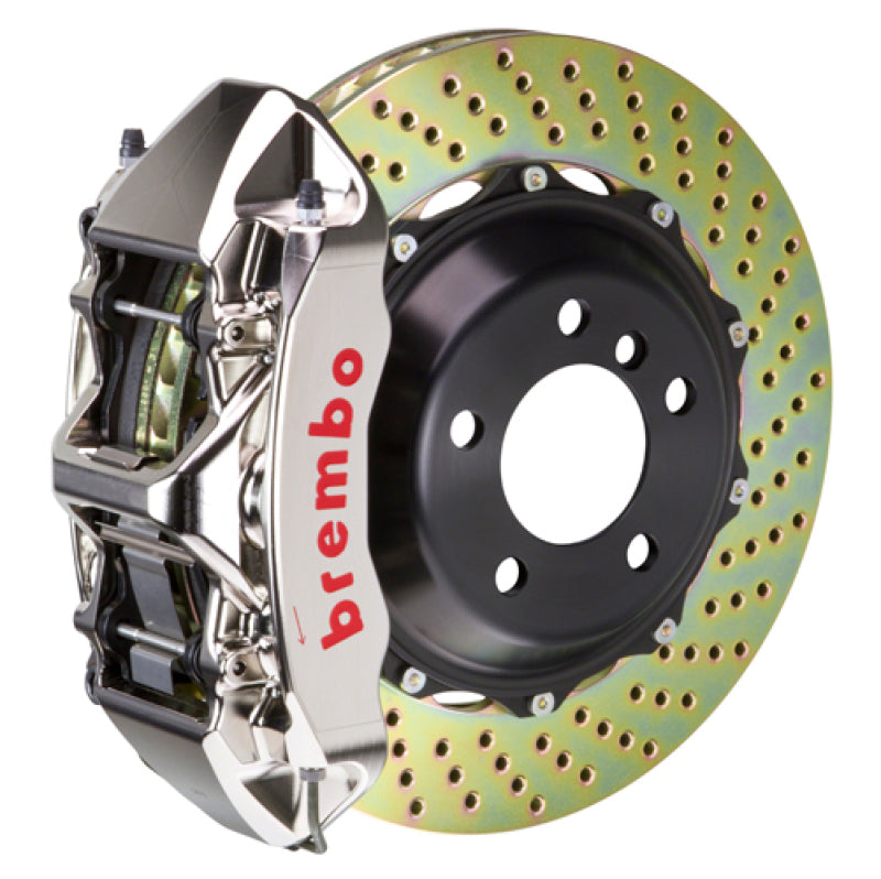 Brembo Brembo 17-21 Civic Type-R Front GTR BBK 6 Piston Billet 380x32 2pc Rotor Drilled- Nickel (1M1.9054AR)