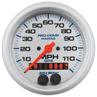 AutoMeter B Autometer Gauge GPS Speedometer 3-3/8in 120 MPH Marine White Gauge (200637)