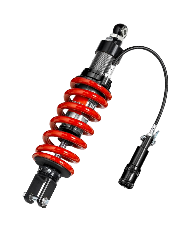 Bitubo Suspension Bitubo XZE3 Monoshocks Adjustable: Hydraulic Spring Preload, Rebound, Length, Red Spring (MV008XZE31)