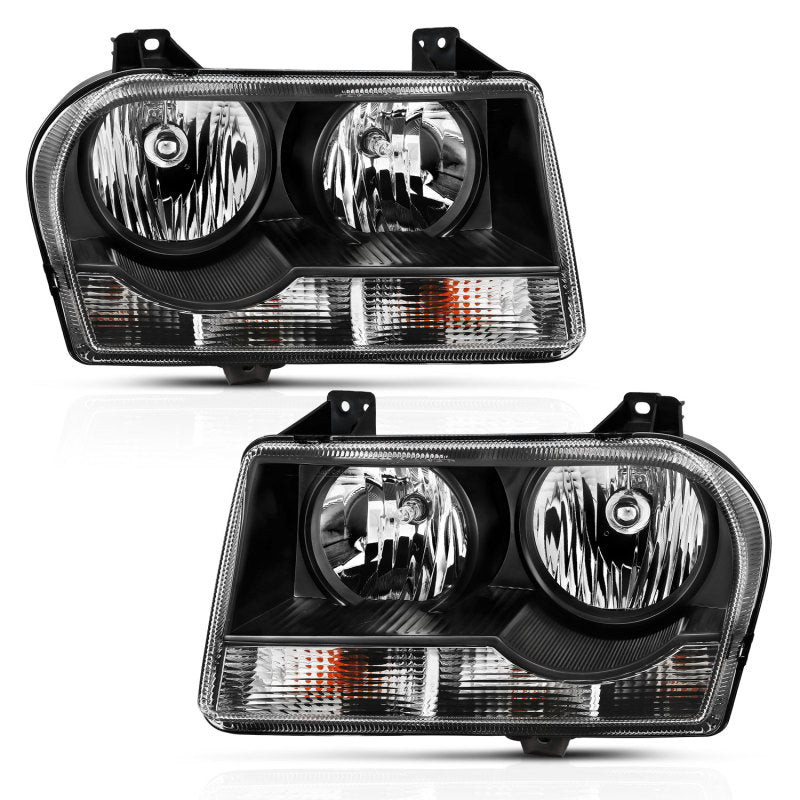 ANZO ANZO 2005-2010 Chrysler 300 Crystal Headlight Black (121544)