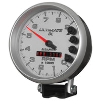 AutoMeter AutoMeter Gauge Tach 5in. 9K RPM Pedestal Datalogging Ultimate Dl Playback Silver (6894)