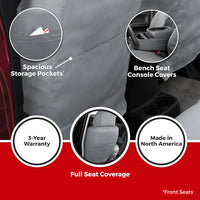 Covercraft Covercraft Endura Waterproof Polyester SeatSaver Custom Front Row Seat Covers (SS2373WFBK)