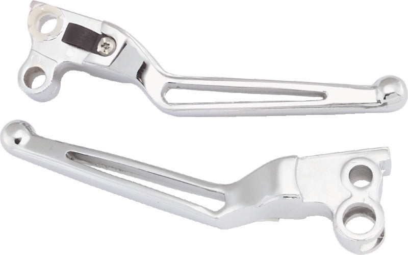 Bikers Choice Bikers Choice 82-95 Big Twin & XL Chrome Custom Slotted Lever Set (491253)