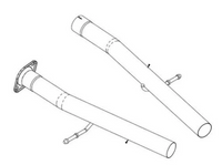 Corsa Corsa 2018-2024 Dodge Durango SRT Sport to Xtreme Non-Resonated Head Pipe Conversion Kit (21237)